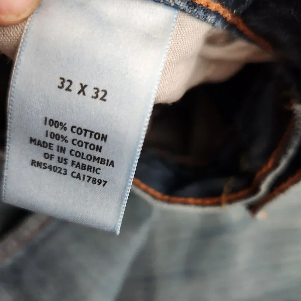 Old Navy Mens Regular Fit Denim Jeans Authentic Classic Blue Wash 32x32